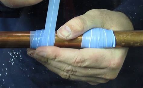 flex tape for copper pipe leak|How To Fix A Pinhole Leak In A Copper Pipe [The。